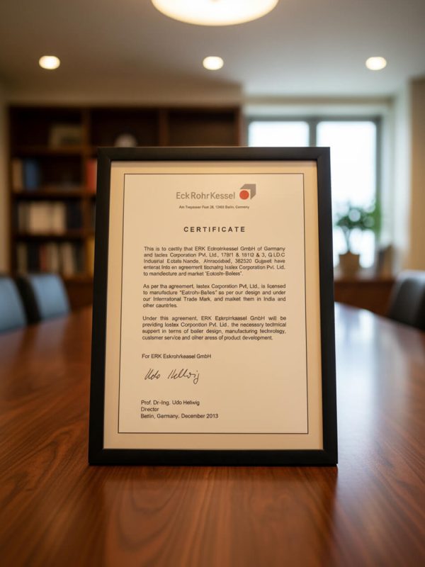 Erk Rohr Kessel Certificate 1