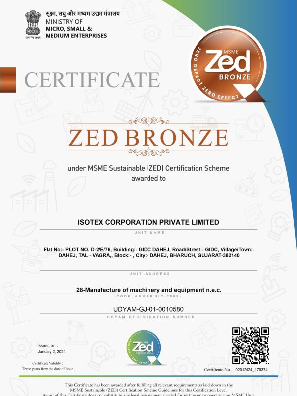 Committed to Zero Defect, Zero Effect Manufacturing.